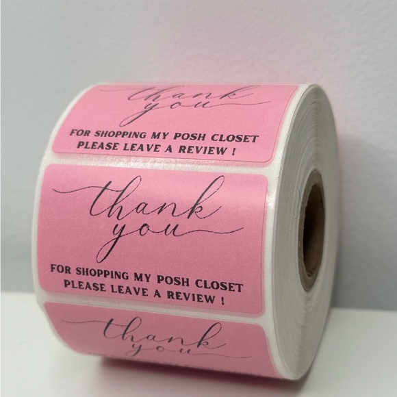 Thank You for Shopping My Posh Closet Sticker Labels – 100 pcs 2in - Picture 10 of 12